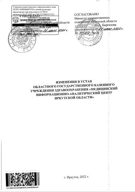 Изменения в Устав 2022 г.